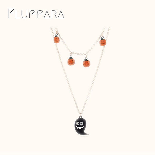 [Halloween] Pumpkin - Elf - Alloy Necklace