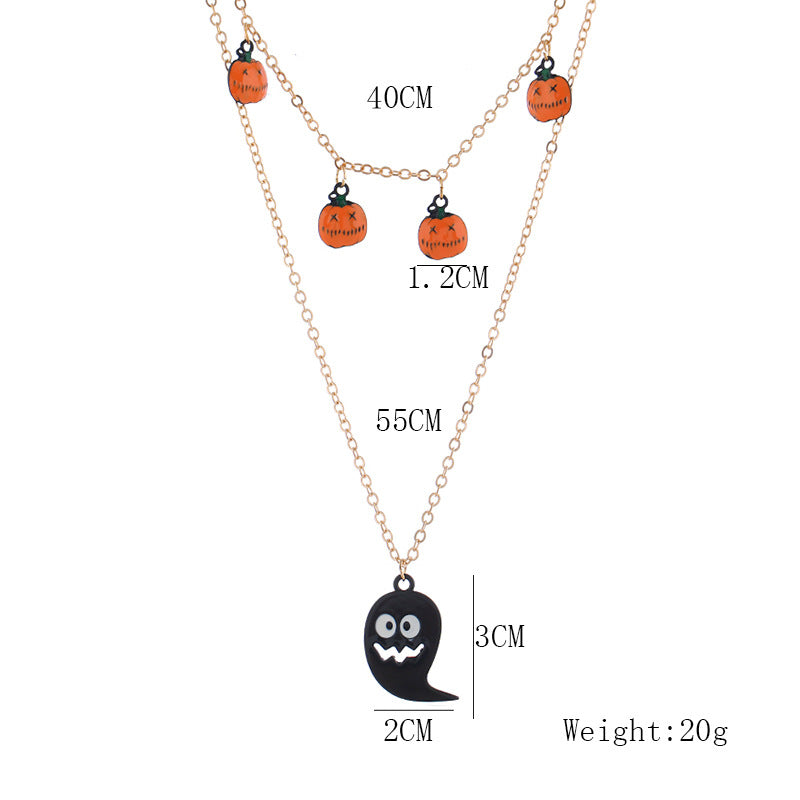 [Halloween] Pumpkin - Elf - Alloy Necklace