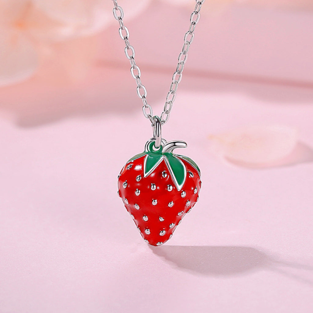 Strawberry - Sterling Silver - Necklace