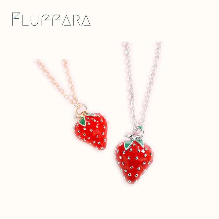 Strawberry - Sterling Silver - Necklace